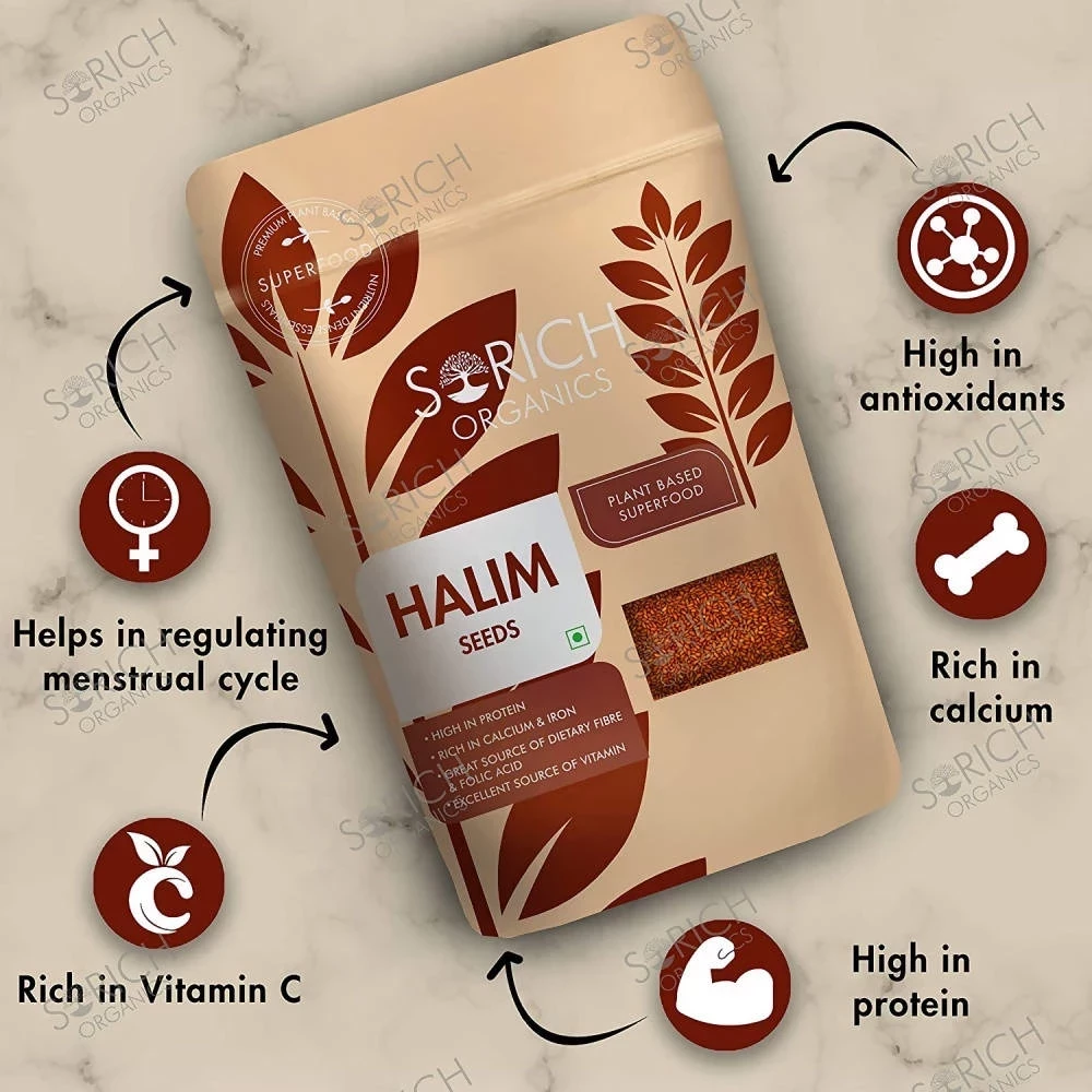 Sorich Organics Halim Seeds - Garden Cress Seeds, 200g-4.webp